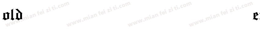 old english tex字体转换